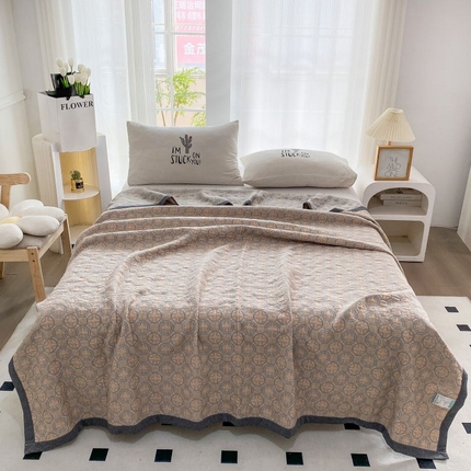 91家纺网 家纺一手货源 找家纺 （总）鸣升家纺 2025新款a类全棉三层纱多功能毛巾被盖毯床单夏被空调被