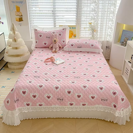 91家纺网 家纺一手货源 找家纺 （总）冬然 2025新款全棉床盖纯棉床盖夹棉床单全棉床单纯棉床单