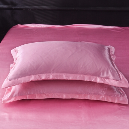 经年  2025年特价款丝绸水洗冰丝四件套-单枕套 直播爆款 粉色