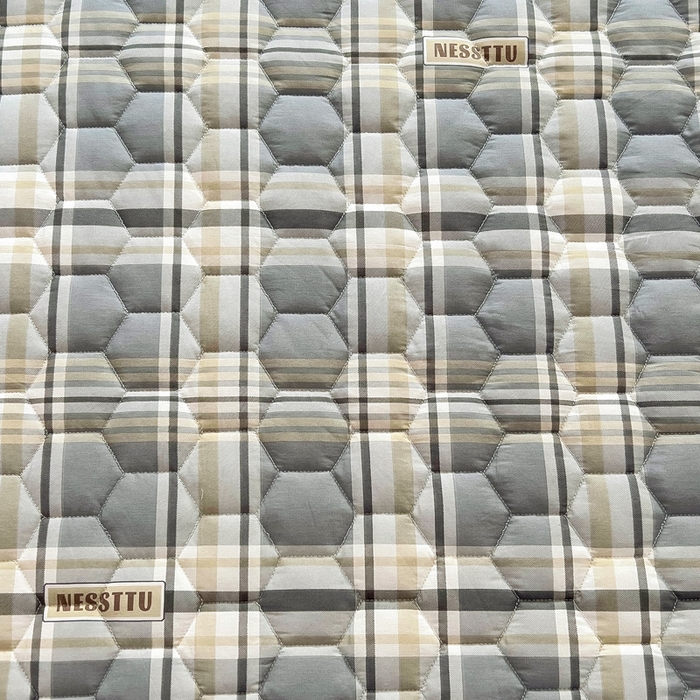 91家纺网 家纺一手货源 找家纺 情煊家纺 2025新款全棉印花小清新夹棉枕套 伯格灰