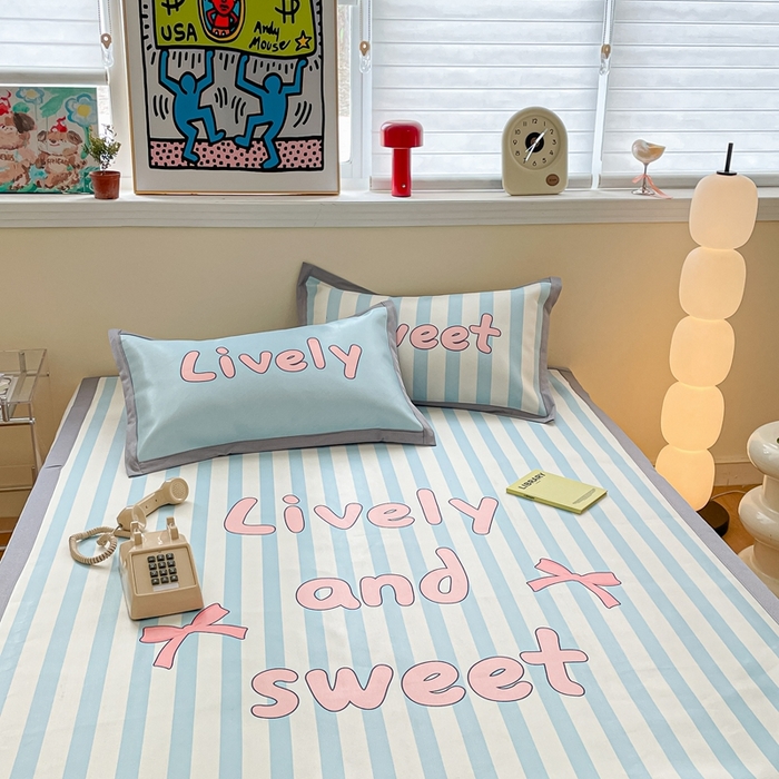 91家纺网 家纺一手货源 找家纺 川悦生活 2025新款大版凉感冰丝席三件套 半岛物语