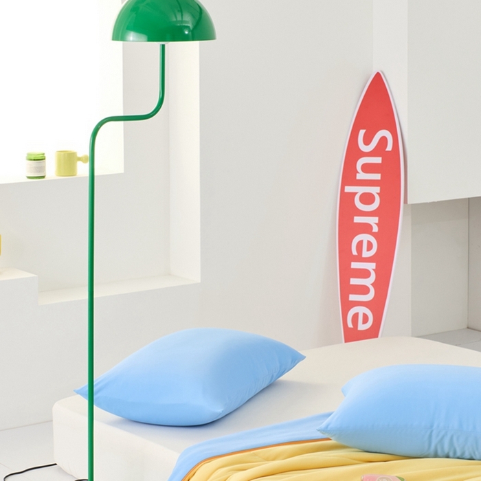 91家纺网 家纺一手货源 找家纺 LADY COCO2025新款coolmate多巴胺色系凉感枕套 蓝色