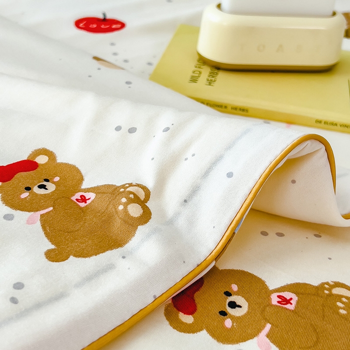 91家纺网 家纺一手货源 找家纺 2025新款A类小清新针织棉夏凉被 欢乐派对