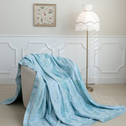 棉生活家纺 2025新款春夏莫代尔天丝夏被 叶语绿