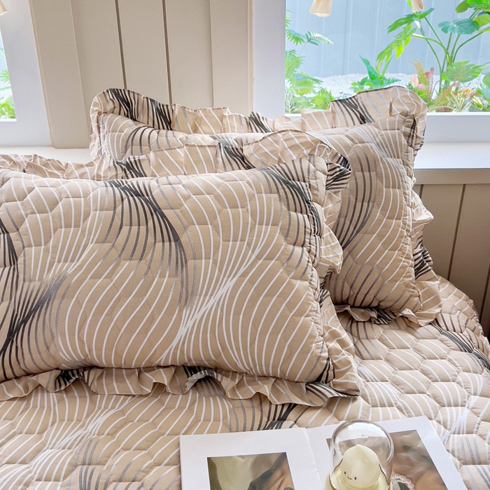 91家纺网 家纺一手货源 找家纺 情煊家纺 2025新款全棉印花小清新夹棉枕套 青春告白