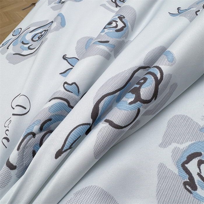 91家纺网 家纺一手货源 找家纺 （总）满羽家纺 2025热款冰丝绸冰豆豆被夏被四件套凉感空调被(踩棉工艺)（吊边床单）-印花