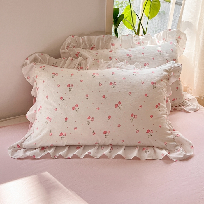 91家纺网 家纺一手货源 找家纺 雨帆家纺2025新款水洗棉印花四件套 花香四季