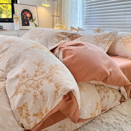 91家纺网 家纺一手货源 找家纺 （总）2025新款全棉磨毛印花单品被套