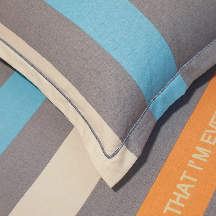 91家纺网 家纺一手货源 找家纺 简约家纺 2025新款全棉磨毛印花单品枕套 巴比伦 灰