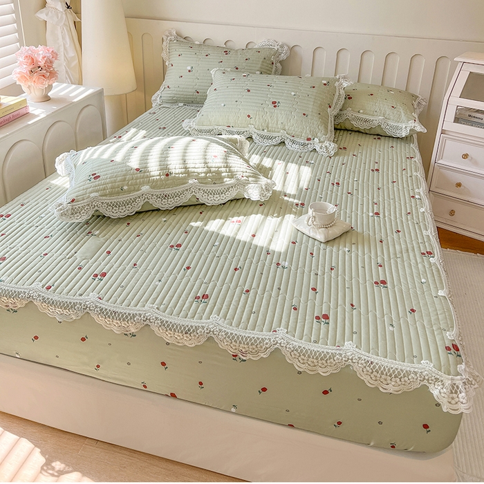 91家纺网 家纺一手货源 找家纺 （总）麒豆豆 2025新款天丝印花床笠