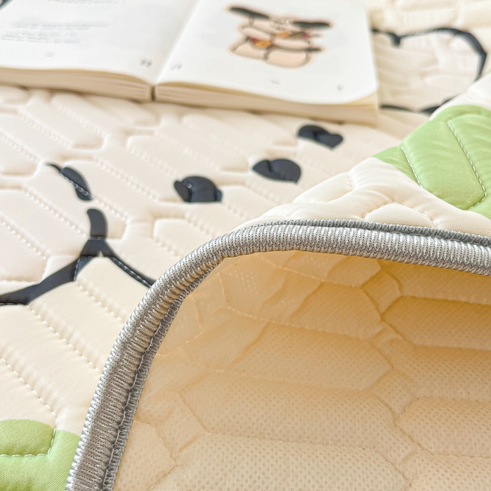 91家纺网 家纺一手货源 找家纺 川悦生活 2025新款大阪凉感丝凉席 薄荷小汪