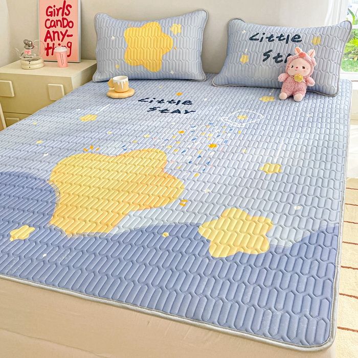 91家纺网 家纺一手货源 找家纺 川悦生活 2025新款大阪凉感丝凉席 星海