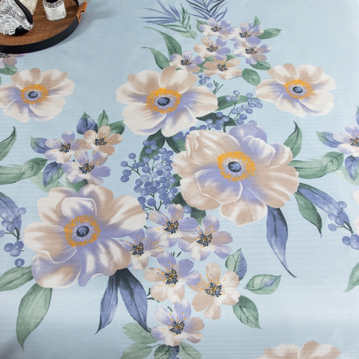 91家纺网 家纺一手货源 找家纺 肖恩毯业 2025新款印花斜纹冰丝席三件套 铃兰絮语