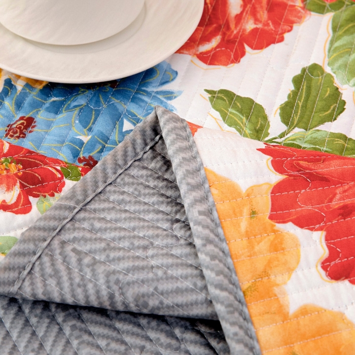 91家纺网 家纺一手货源 找家纺 情煊家纺 2025新款双面全棉夹棉枕套 锦绣年华