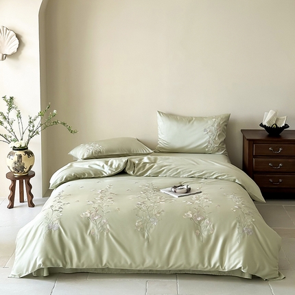 91家纺网 家纺一手货源 找家纺 （总）佳汐蓝家纺 2025新款60S奥地利LF兰精天丝温馨花缘系列四件套