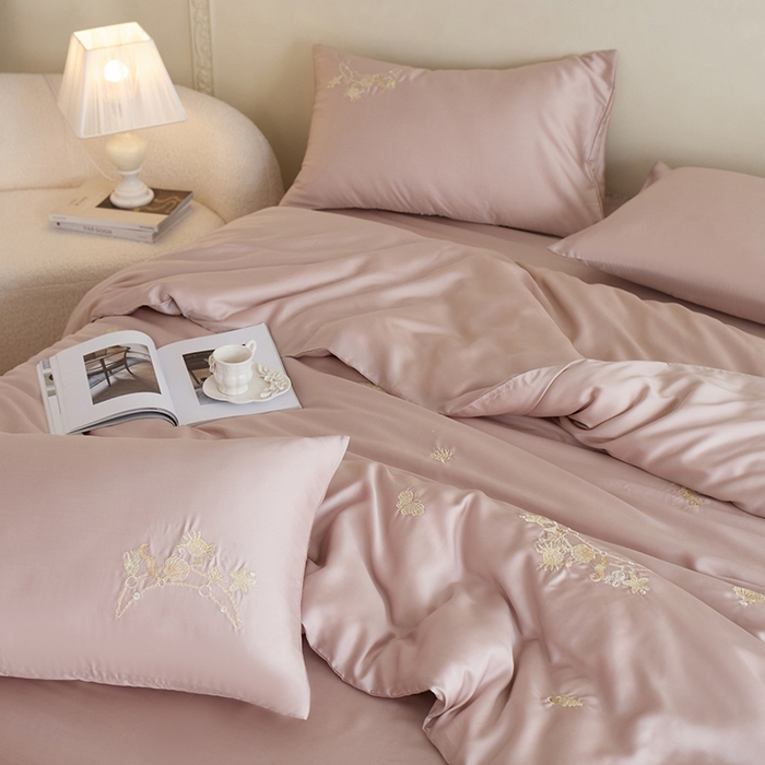 91家纺网 家纺一手货源 找家纺 千朵森 2025新款60s奥地利进口兰精天丝四件套-星慕 星慕-浅香思