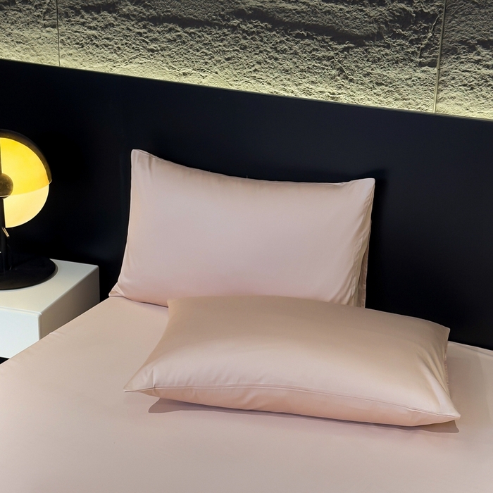 91家纺网 家纺一手货源 找家纺 氧家2025新款60支全棉贡缎纯色四件套 丹诺玉