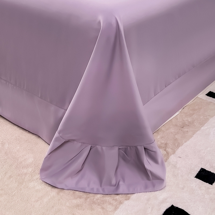 91家纺网 家纺一手货源 找家纺 （总）曲之慕 2025新品四季款高端刺绣四件套简约可水洗轻奢纯色刺绣四件套--蒂尔