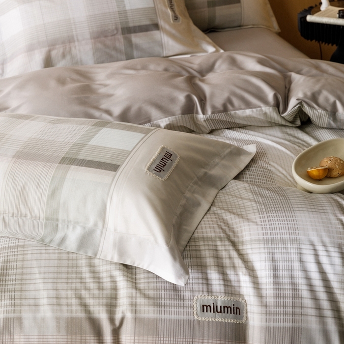 91家纺网 家纺一手货源 找家纺 金奇达2025新款【洛米奥】-轻氧水光天丝棉四件套（标准号全网控价（折后券后）不低于288元） 洛米奥-绿咖