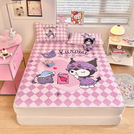 金爱家 2025新款正版三丽鸥凉感乳胶凉席 晚安库洛米