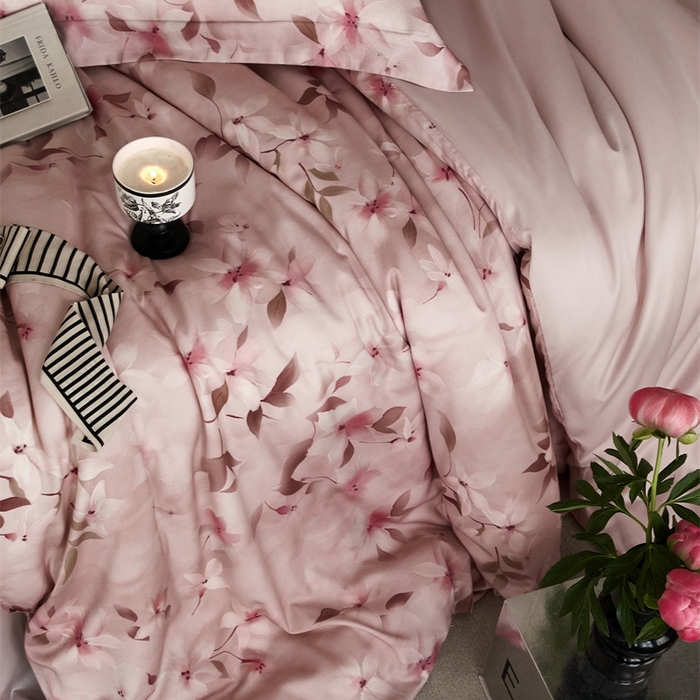 91家纺网 家纺一手货源 找家纺 金奇达2025新款【艺术花卉】-茧养莱赛尔四件套（标准号全网控价（折后券后）不低于228元） 娜塔莎