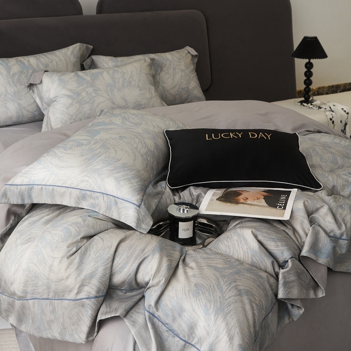 91家纺网 家纺一手货源 找家纺 金奇达2025新款【盛夏流年】-茧养莱赛尔四件套（标准号全网控价（折后券后）不低于258元） 圣戈尔