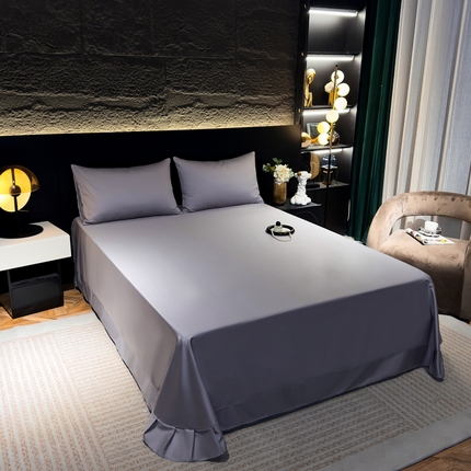 91家纺网 家纺一手货源 找家纺 （总）氧家2025新款60s贡缎长绒棉纯色随心配系列-床单