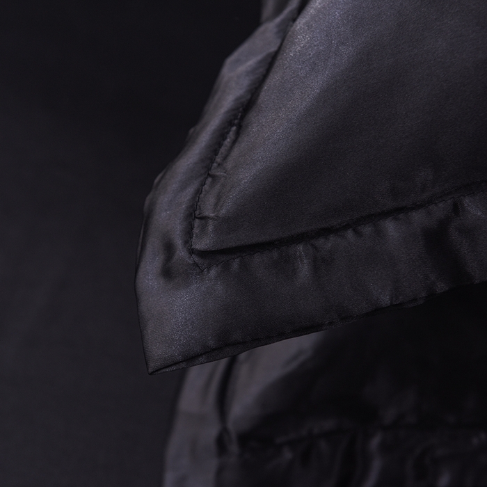 91家纺网 家纺一手货源 找家纺 经年  2025年特价款丝绸水洗冰丝四件套-单枕套 直播爆款 黑色