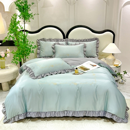 经年 2025年水洗真丝韩版夏被直播爆款 一世系列 一世-抹茶浅灰