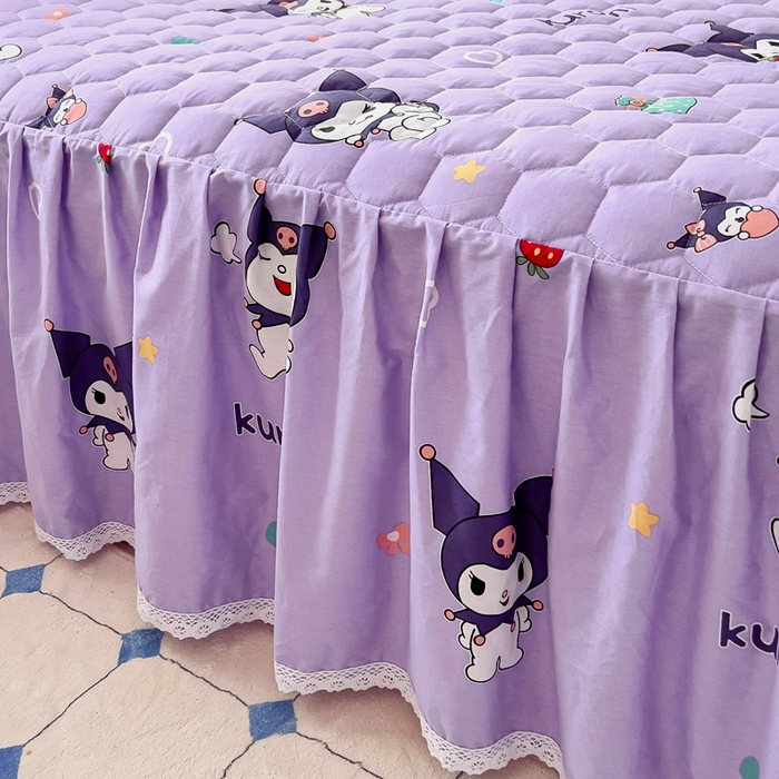 91家纺网 家纺一手货源 找家纺 情煊家纺 2025新款全棉印花小清新夹棉枕套 库洛米