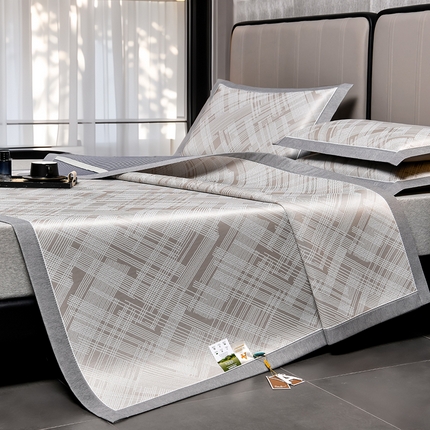 91家纺网 家纺一手货源 找家纺 （总）小牛席业 2025新款简单生活-清凉冰丝席系列凉席藤席冰藤席冰丝席竹席空调席草席乳胶席豆豆席三件套