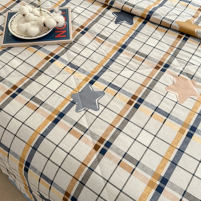 91家纺网 家纺一手货源 找家纺 欧夏家纺 2025新款里外全棉印花夏被100%新疆棉花 格调