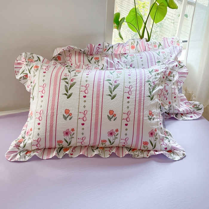 91家纺网 家纺一手货源 找家纺 雨帆家纺2025新款水洗棉印花四件套 繁华似锦