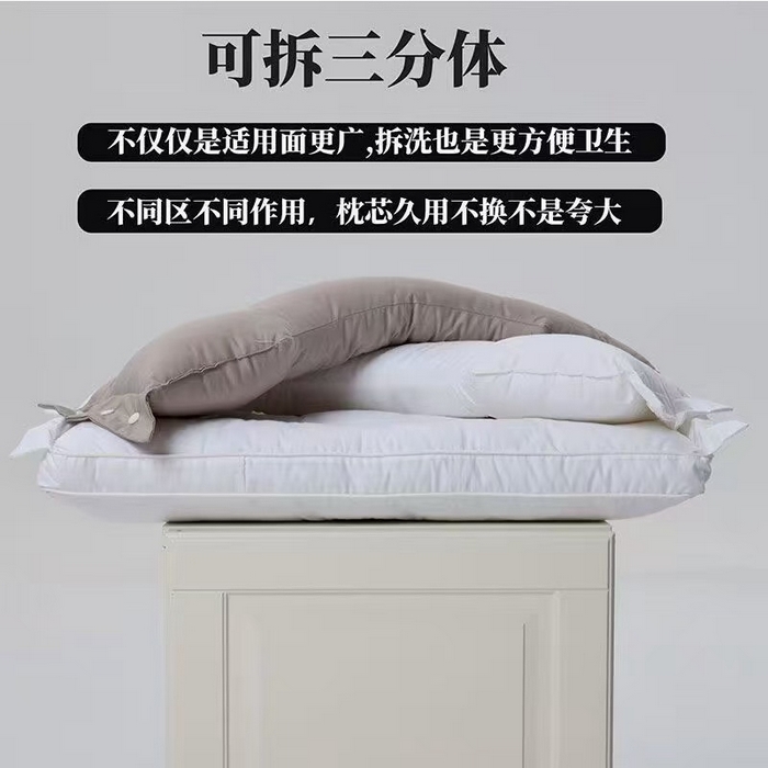 91家纺网 家纺一手货源 找家纺 （总）荣运枕业 2025新款三合一可茶洗护颈枕头枕芯