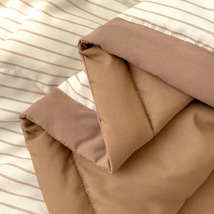 91家纺网 家纺一手货源 找家纺 芯恋家居 2025新款针织棉双层纱夏被夏被四件套 波比熊