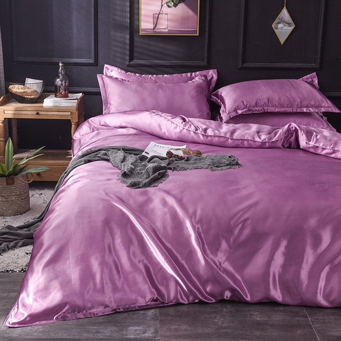 91家纺网 家纺一手货源 找家纺 经年 2025年特价款丝绸水洗冰丝四件套-四件套 直播爆款 豆沙