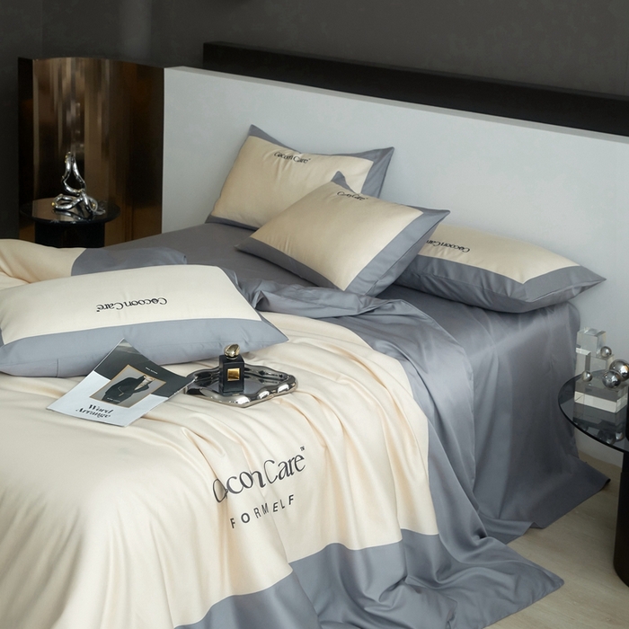 91家纺网 家纺一手货源 找家纺 金奇达2025新款【洛伊】-茧养莱赛尔四件套（标准号全网控价（折后券后）不低于258元） 洛伊-战舰兰