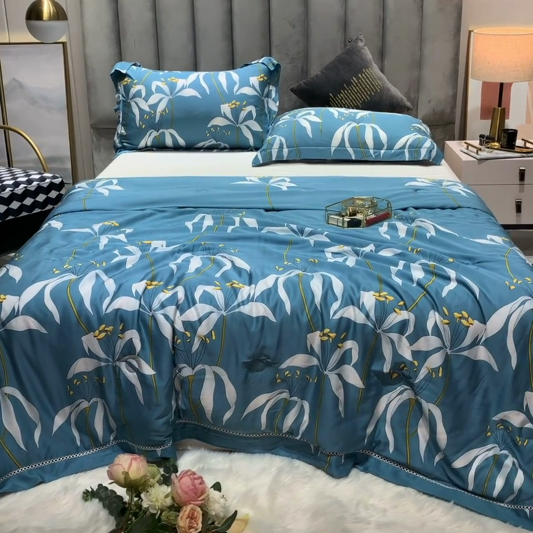 91家纺网 家纺一手货源 找家纺 棉生活家纺 2025新款春夏莫代尔天丝夏被 耶利亚