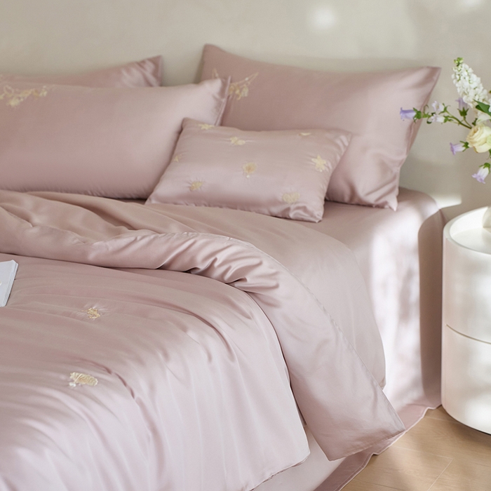 91家纺网 家纺一手货源 找家纺 千朵森 2025新款60s奥地利进口兰精天丝四件套-星慕 星慕-浅香思