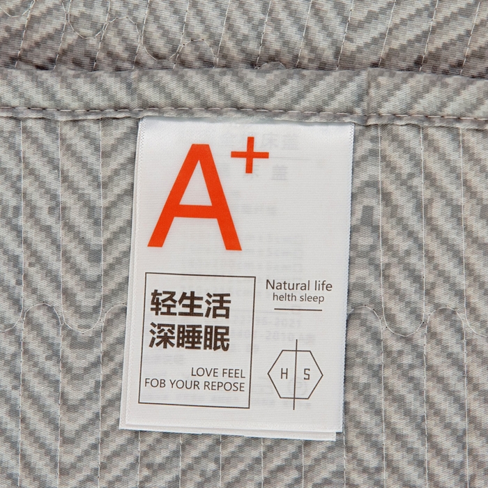 91家纺网 家纺一手货源 找家纺 情煊家纺 2025新款双面全棉夹棉枕套 伯格灰