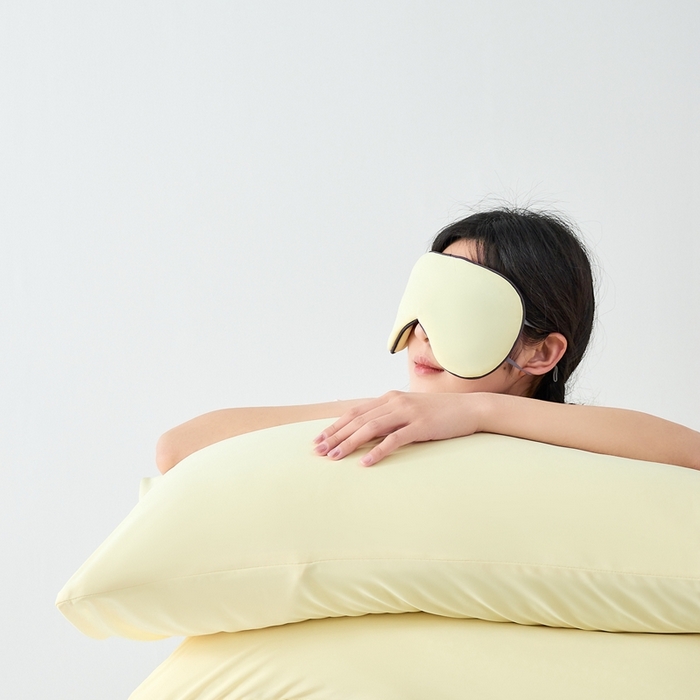 91家纺网 家纺一手货源 找家纺 LADY COCO2025新款coolmate多巴胺色系凉感枕套 枕套-黄