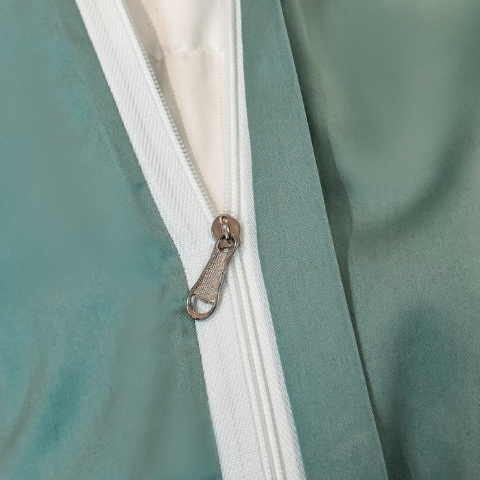 91家纺网 家纺一手货源 找家纺 氧家2025新款60s贡缎长绒棉纯色随心配系列-被套 松石绿