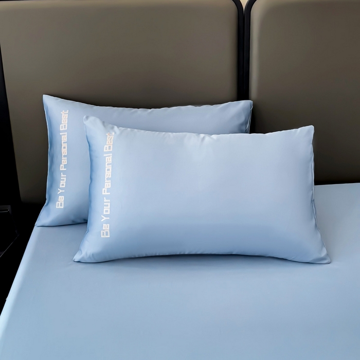 91家纺网 家纺一手货源 找家纺 （总）纽缦家纺 2025新款纯色提花冰丝系列床笠单件-单床笠