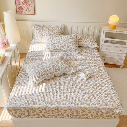 麒豆豆 2025新款天丝印花床笠 薇拉