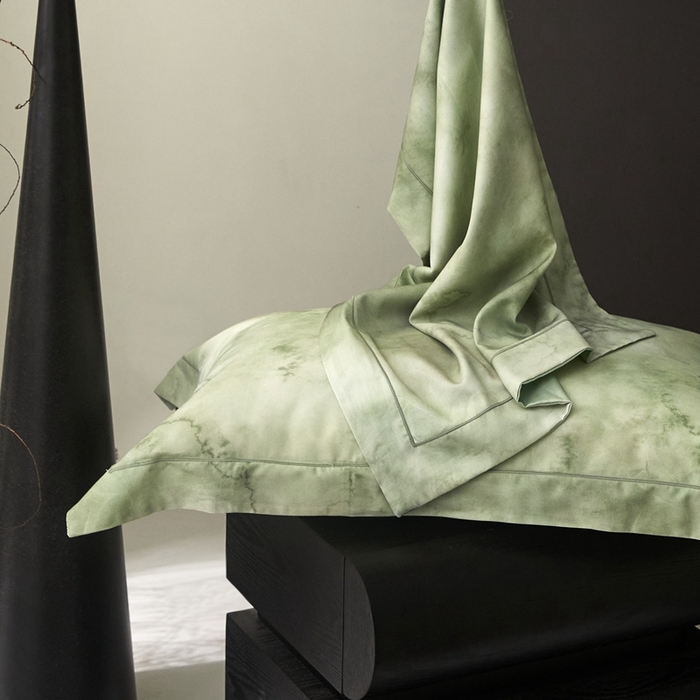 91家纺网 家纺一手货源 找家纺 金奇达2025新款【盛夏流年】-茧养莱赛尔四件套（标准号全网控价（折后券后）不低于258元） 墨尔本-飘飘绿