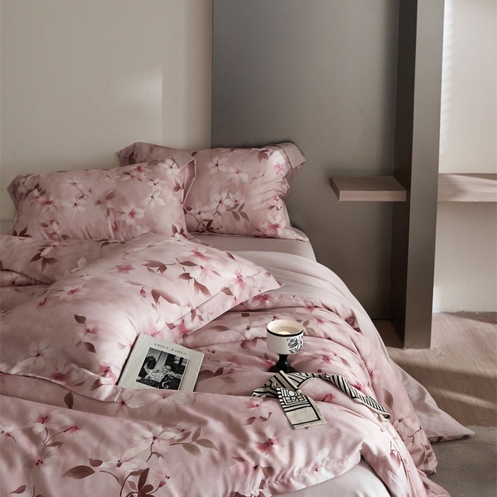 91家纺网 家纺一手货源 找家纺 金奇达2025新款【艺术花卉】-茧养莱赛尔四件套（标准号全网控价（折后券后）不低于228元） 娜塔莎