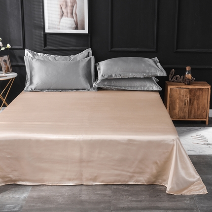 91家纺网 家纺一手货源 找家纺 （总）经年 2025年特价款丝绸水洗冰丝四件套-单床单 直播爆款