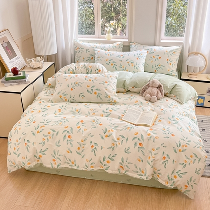 91家纺网 家纺一手货源 找家纺 寐眠 2025新款A类全棉印花四件套 晚风