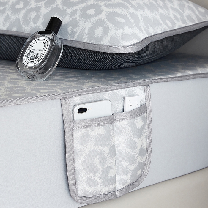 91家纺网 家纺一手货源 找家纺 千朵森 2025新款冰岛冰感丝床笠款凉席三件套-风格一 冰岛-山茶灰