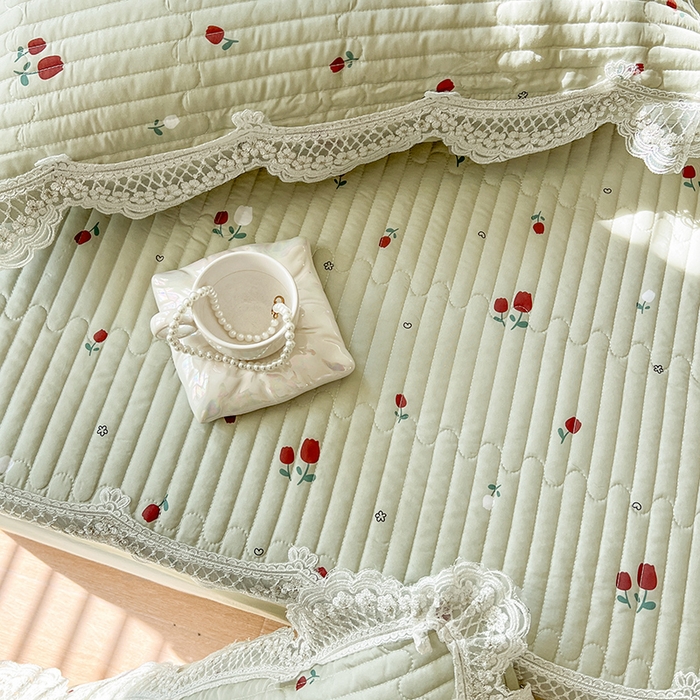 91家纺网 家纺一手货源 找家纺 （总）麒豆豆 2025新款天丝印花床笠